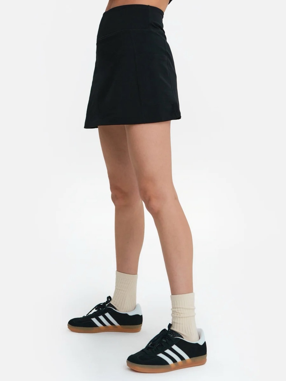 Mate the Label Organic Stretch Skort in Black